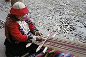 Cusco, traditional textiles weaving